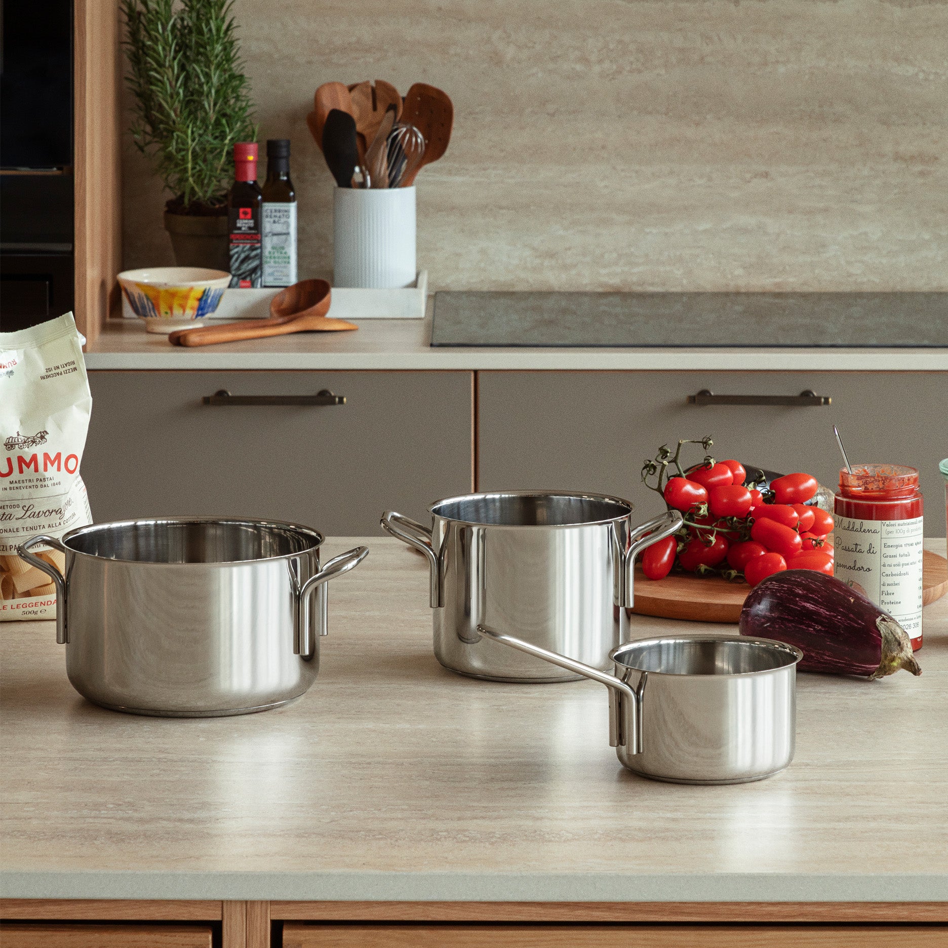 Stainless Steel gryde 2,2 L